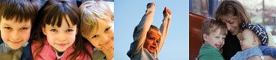 Photographs of children and family
